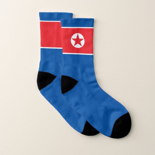 North Korea Flag Socken (Paar)