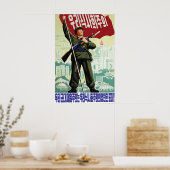North Korea Propaganda Poster Let's make this year (Küche)
