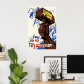 North Korea Propaganda Poster Self reliance is the (Heimbüro)