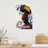 North Korea Propaganda Poster Self reliance is the (Küche)