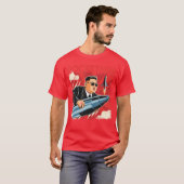 North Korean Leader Kim Jong Un Rocketman Funny bo T-Shirt (Vorne ganz)