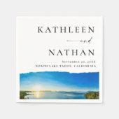 North Lake Tahoe Zielort Serviette (Vorderseite)