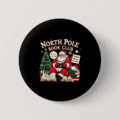 North Le Book Club Cozy Christmas Reading Gift  Button (Vorderseite)