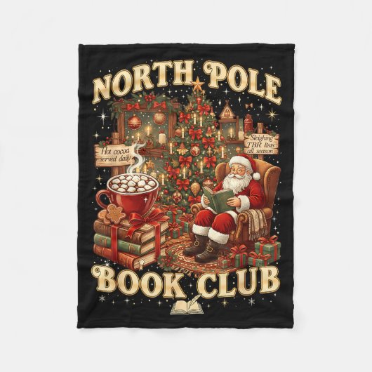 North Le Book Club Cozy Christmas Reading Gift Fleecedecke (Vorderseite)