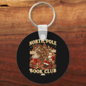 North Le Book Club Cozy Christmas Reading Gift  Schlüsselanhänger (Vorderseite)