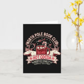 North Le Book Club Heiße Schokolade Rentier Biblio Karte (Gelbe Blume)