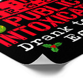 North Le Correctional Public Intoxication Eggnog C Poster (Ecke)