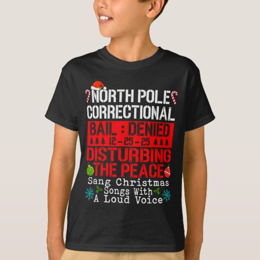 North Le Correctional Sang Christmas Songs With Lo T-Shirt (Vorderseite)