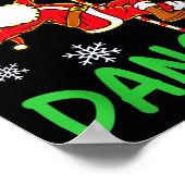 North Le Dancer Funny Santa Joke  Poster (Ecke)