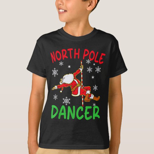 North Le Dancer Funny Santa Joke T-Shirt (Vorderseite)