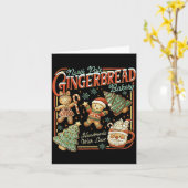 North Le Gingerbread Bakery Christmas  Karte (Gelbe Blume)