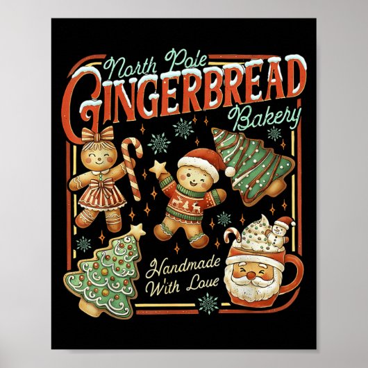 North Le Gingerbread Bakery Christmas Poster (Vorne)