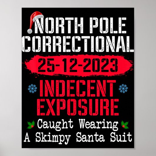 North Le Indecent Exsure Caught Wearing A Santa Su Poster (Vorne)