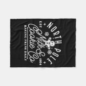 North Le Milk And Cookie Co Funny Baking Christmas Fleecedecke (Vorderseite (Horizontal))