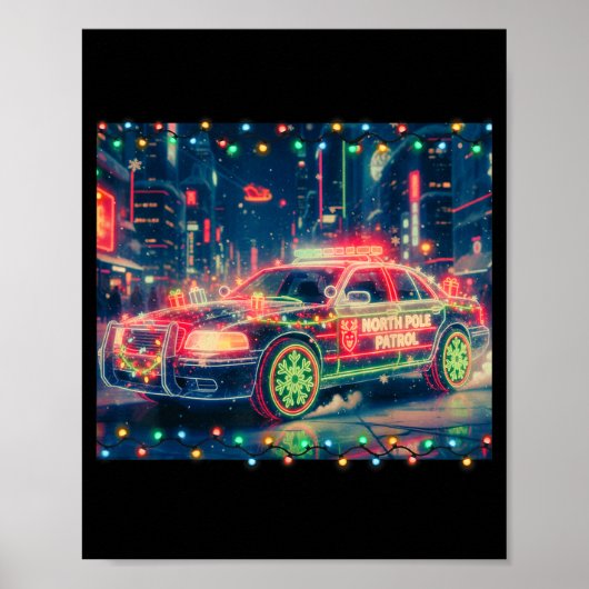 North Le Patrol Christmas Car Tee  Poster (Vorne)