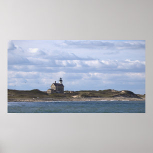 North Light Leuchtturm Block Island Poster