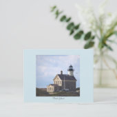 North Light Lighthouse Rhode Island Postcard Postkarte (Stehend Vorderseite)
