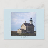 North Light Lighthouse Rhode Island Postcard Postkarte (Vorderseite)