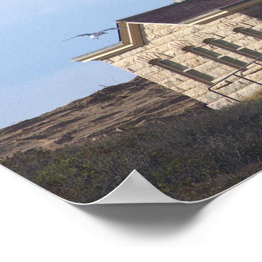 North Light Lighthouse Rhode Island Poster (Ecke)