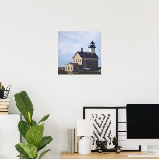 North Light Lighthouse Rhode Island Poster (Heimbüro)