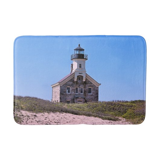 North Lighthouse, Block Island RI Bath Mat Badematte (Vorderseite)