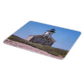 North Lighthouse Block Island RI Cutting Board Schneidebrett (Ecke)