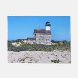 North Lighthouse, Block Island RI Door Mat Fußmatte