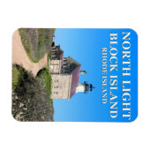 North Lighthouse, Block Island RI Flexi-Magnet Magnet (Horizontal)