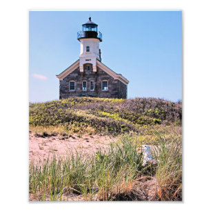 North Lighthouse, Block Island RI Foto Print