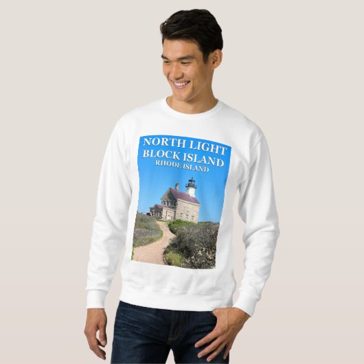 North Lighthouse, Block Island RI Sweatshirt (Vorne ganz)
