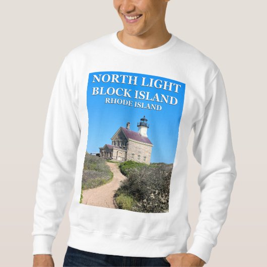 North Lighthouse, Block Island RI Sweatshirt (Vorderseite)