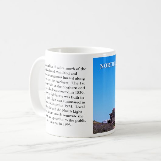 North Lighthouse, Block Island, RI Tasse (Vorderseite Links)