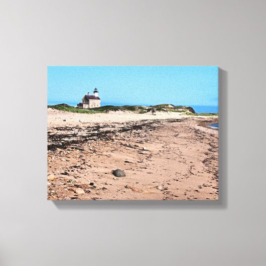 North Lighthouse, Block Island Wrapped Canvas Leinwanddruck (Vorderseite)