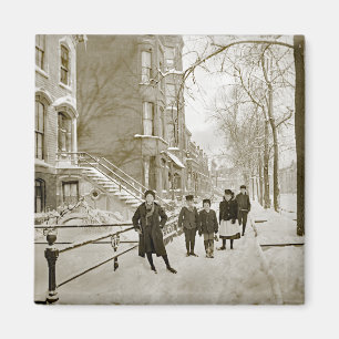 NORTH LINCOLN PARK CHICAGO W. OF MENOMINEE 1890S MAGNET