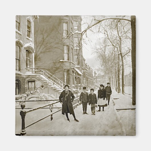 NORTH LINCOLN PARK CHICAGO W. OF MENOMINEE 1890S MAGNET (Vorne)