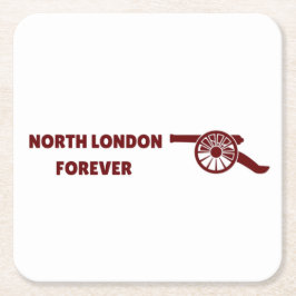 North London Forever Rechteckiger Pappuntersetzer