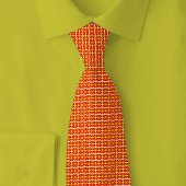 North Macedonia Flag Brick Pattern Krawatte