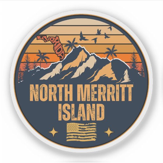 North Merritt Island, Florida Aufkleber (Vorderseite)