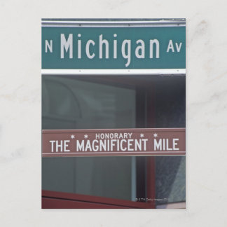 'North Michigan Avenue and The Magnificent Mile Postkarte
