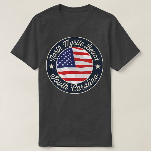 North Myrtle Beach - Patriotic South Carolina Souv T-Shirt (Design vorne)