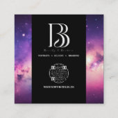 North Node Biz Cards Quadratische Visitenkarte (Rückseite)