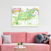 North Park Map - Allegheny Landkreis, Pittsburgh,  Leinwanddruck (Insitu (Wohnzimmer))