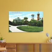 North Park View of Brownell School, Fire Leinwanddruck (Insitu (Wohnzimmer))