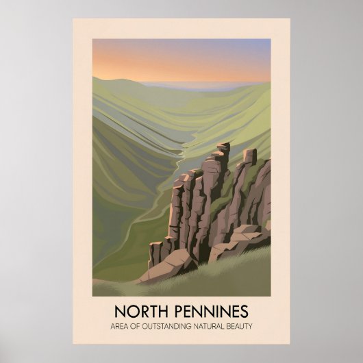 North Pennines AONB Reiseplakat Poster (Vorne)