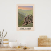 North Pennines AONB Reiseplakat Poster (Küche)