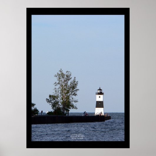 North Pier Lighthouse, Presque Isle, PA Poster (Vorne)
