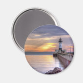 North Pier Morning Magnet (Vorderseite/Rückseite)