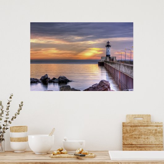 North Pier Morning Poster (Küche)