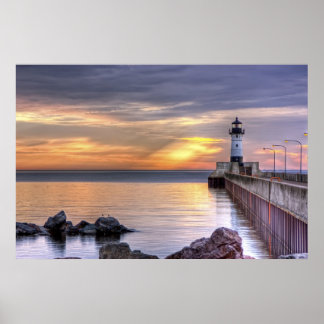 North Pier Morning Poster