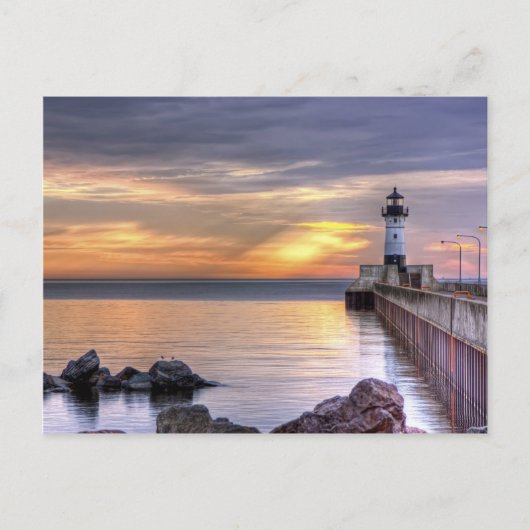 North Pier Morning Postkarte (Vorderseite)